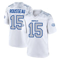 B.Bills #15 Greg Rousseau Player White Rivalries Collection Game Kdoa Stitched Jerseys