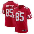 Kdoa SF.49ers #85 George Kittle Player Scarlet Player Game Stitched Jerseys