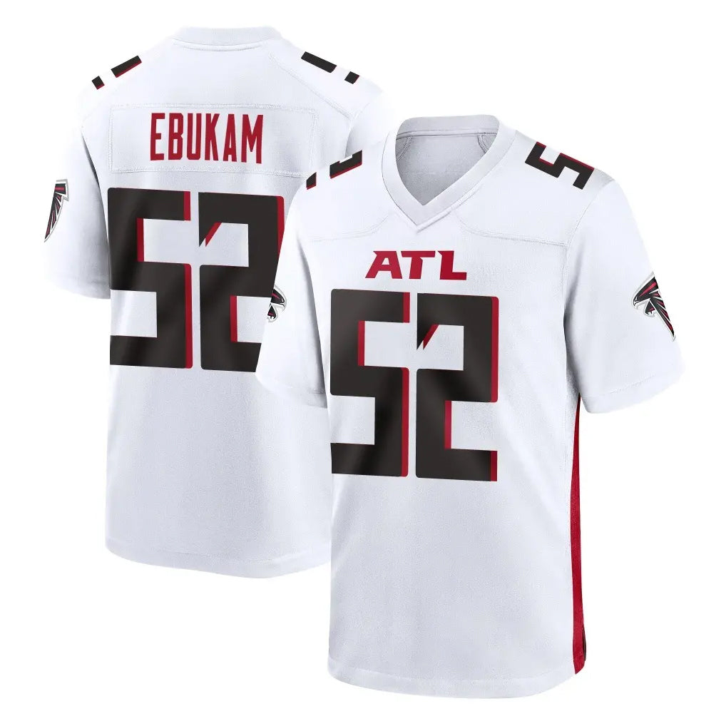 A.Falcons #52 Samson Ebukam Player White Home Game Kdoa Stitched Jerseys