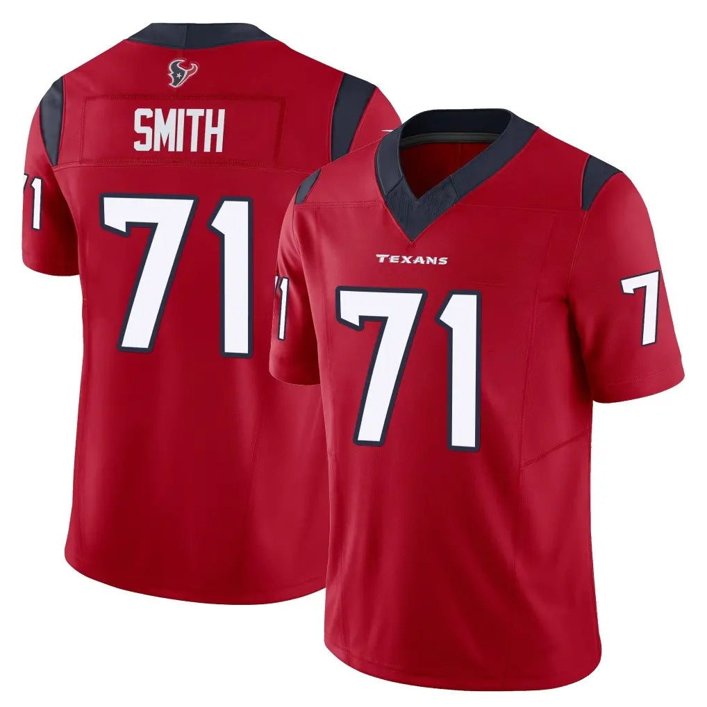 H.Texans #71 Braden Smith Player Red Limited Vapor F.U.S.E. Home Game Kdoa Stitched Jerseys
