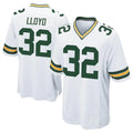 GB.Packers #32 MarShawn Lloyd Player White Home Game Kdoa Stitched Jerseys