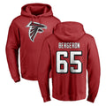 A.Falcons #65 Matthew Bergeron Player Red Pullover Hoodies Home Game Kdoa Stitched Jerseys