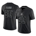 C.Browns #55 Spencer Fano Player Black Reflective Home Game Kdoa Stitched Jerseys