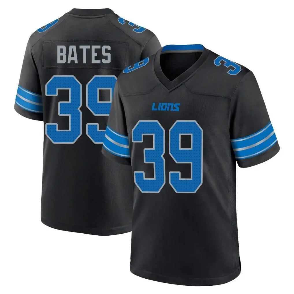 D.Lions #39 Jake Bates Player Black Alternate Home Game Kdoa Stitched Jerseys