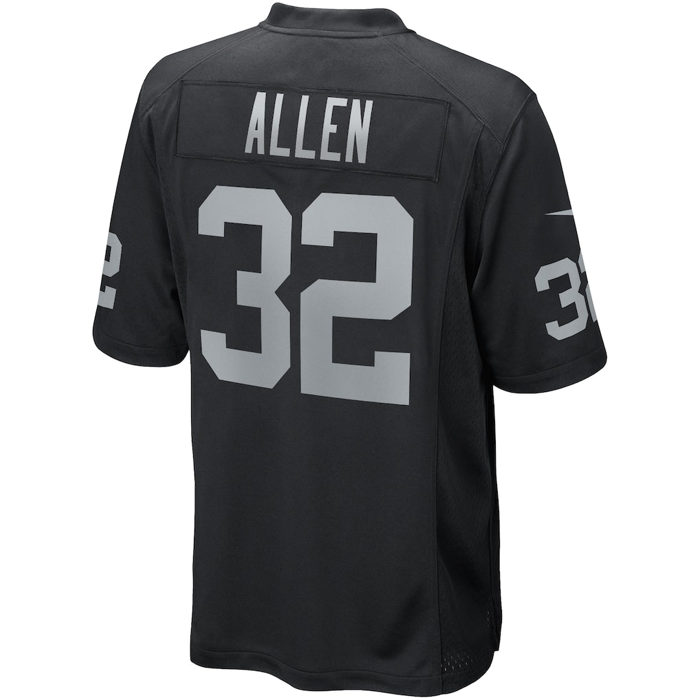 Kdoa LV.Raiders #32 Marcus Allen Black Game Retired Player Jersey