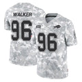 B.Bills #96 Deone Walker Player Arctic Camo Salute to Service Limited Game Kdoa Stitched Jerseys