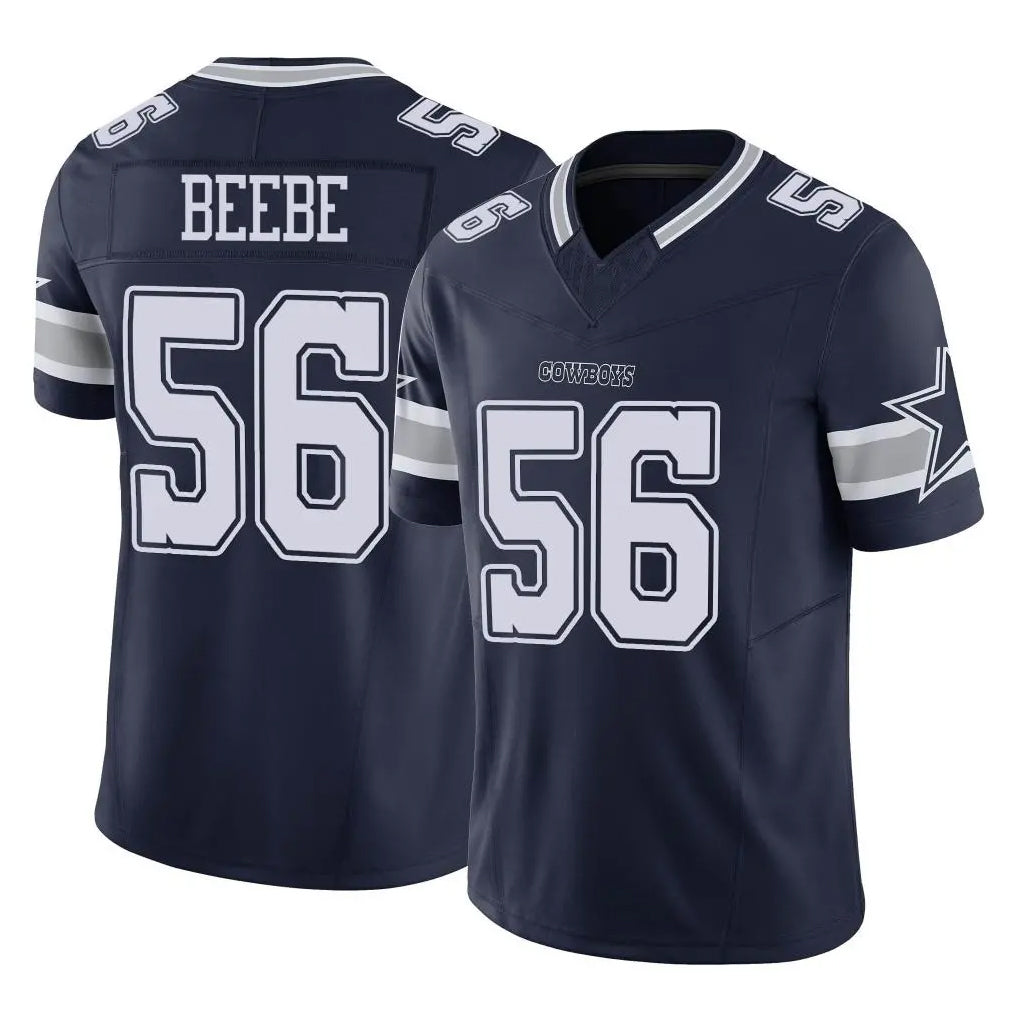 D.Cowboys #56 Cooper Beebe Player Navy Limited Vapor F.U.S.E. Home Game Xdoa Stitched Jerseys