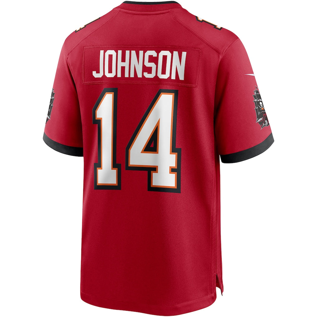 Kdoa TB.Buccaneers #14 Brad Johnson Red Game Retired Player Jersey