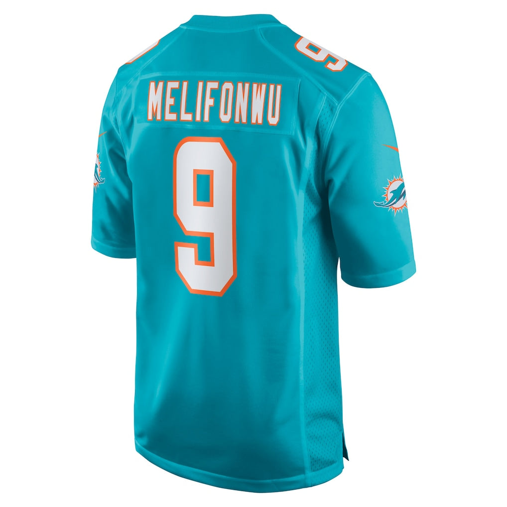 Kdoa M.Dolphins #9 Ifeatu Melifonwu Aqua Team Game Jersey