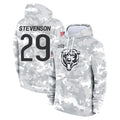 C.Bears #29 Tyrique Stevenson Player Arctic Camo Salute to Service Pullover Hoodies Limited Kdoa Stitched Jerseys