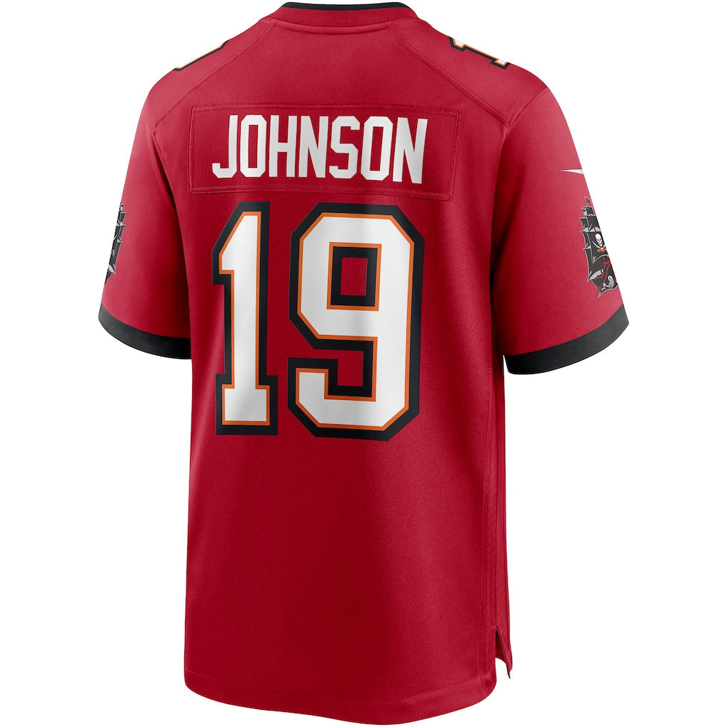 Kdoa TB.Buccaneers #19 Keyshawn Johnson Red Game Retired Player Jersey
