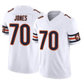 C.Bears #70 Braxton Jones Player White Vapor F.U.S.E. Limited Home Game Kdoa Stitched Jerseys