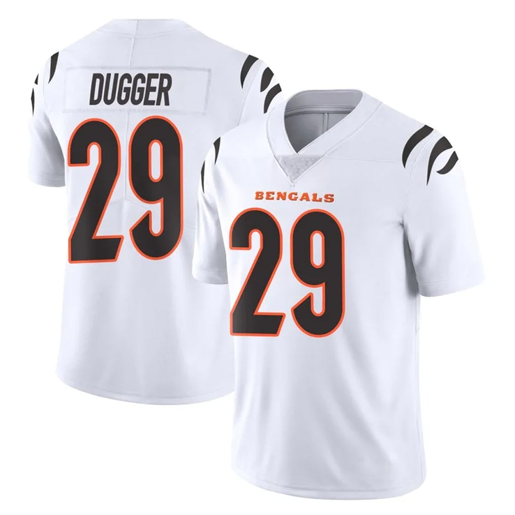 C.Bengals #29 Kyle Dugger Player White Vapor Untouchable Limited Home Game Kdoa Stitched Jerseys