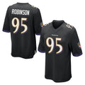 B.Ravens #95 Tavius Robinson Player Black Home Game Kdoa Stitched Jerseys
