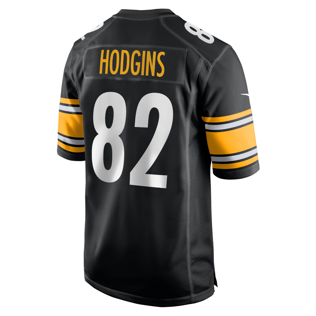 Kdoa P.Steelers #82 Isaiah Hodgins Black Team Game Jersey