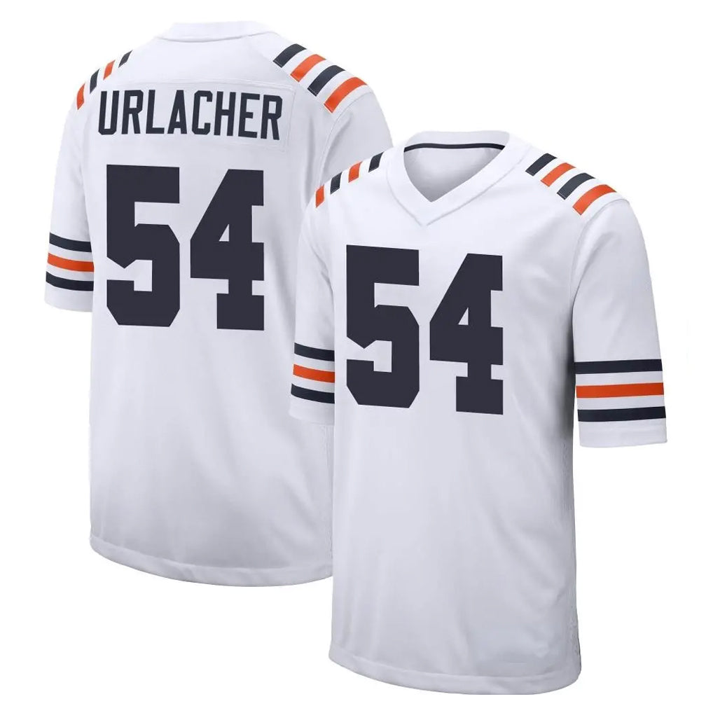 C.Bears #54 Brian Urlacher Player White Classic Home Game Kdoa Stitched Jerseys