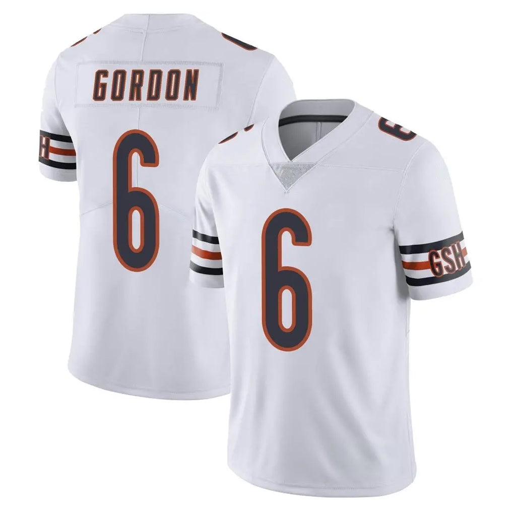 C.Bears #6 Kyler Gordon Player White Vapor Untouchable Limited Home Game Kdoa Stitched Jerseys