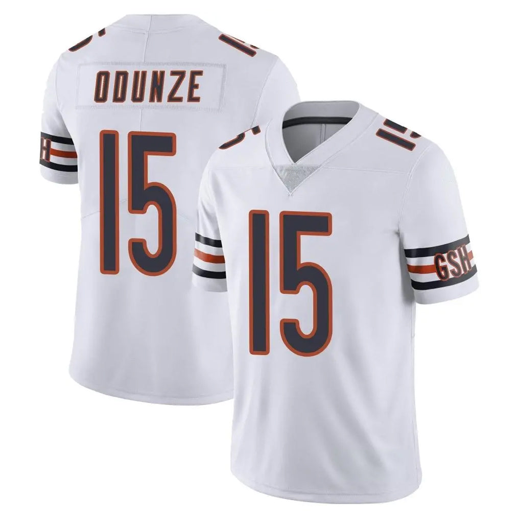 C.Bears #15 Rome Odunze Player White Vapor Untouchable Limited Home Game Kdoa Stitched Jerseys