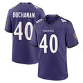 B.Ravens #40 Teddye Buchanan Player Purple Limited Home Game Kdoa Stitched Jerseys