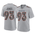 D.Broncos #93 D.J. Jones Player Gray Atmosphere Fashion Limited Game Kdoa Stitched Jerseys