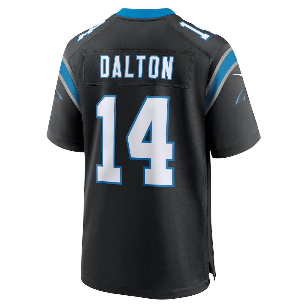 Kdoa C.Panthers #14 Andy Dalton Black Team Game Jersey