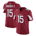 A.Cardinals #15 Gardner Minshew II Player Cardinal Vapor Limited Home Game  Kdoa Stitched Jerseys