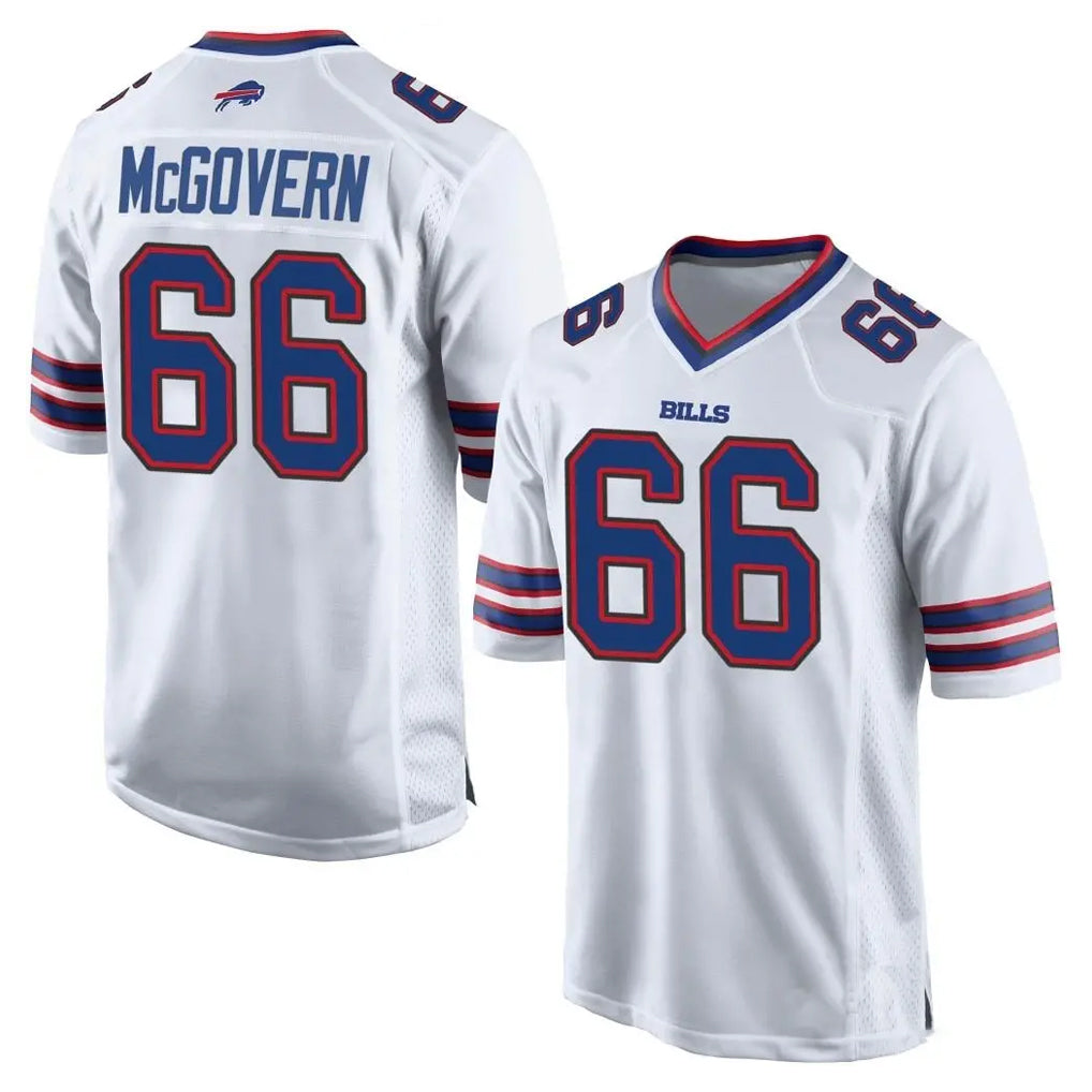 B.Bills #66 Connor McGovern Player White Home Game Kdoa Stitched Jerseys