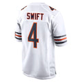C.Bears #4 D'Andre Swift Player White Home Game Kdoa Stitched Jerseys