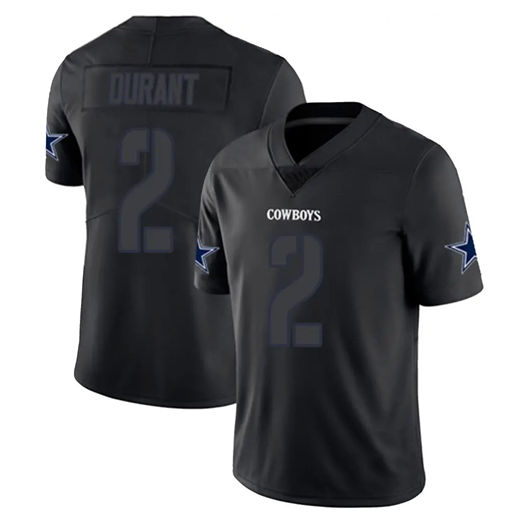 D.Cowboys #2 Cobie Durant Player Black Impact Limited Home Game Xdoa Stitched Jerseys