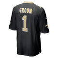 Kdoa NO.Saints #1 Groom Black Game Jersey