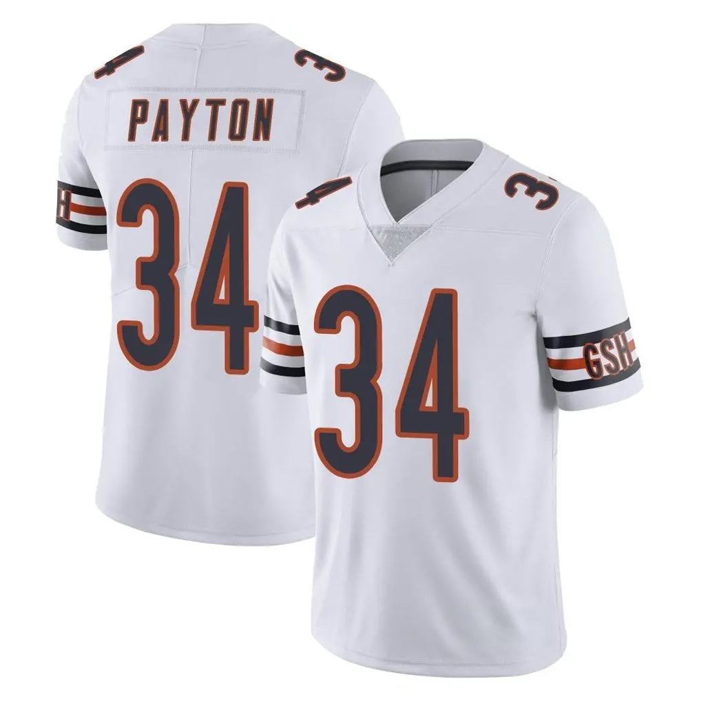C.Bears #34 Walter Payton Player White Vapor Untouchable Limited Home Game Kdoa Stitched Jerseys