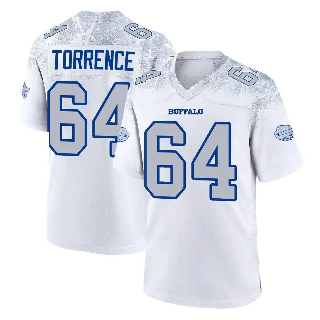 B.Bills #64 O'Cyrus Torrence Player White Rivalries Collection Game Kdoa Stitched Jerseys