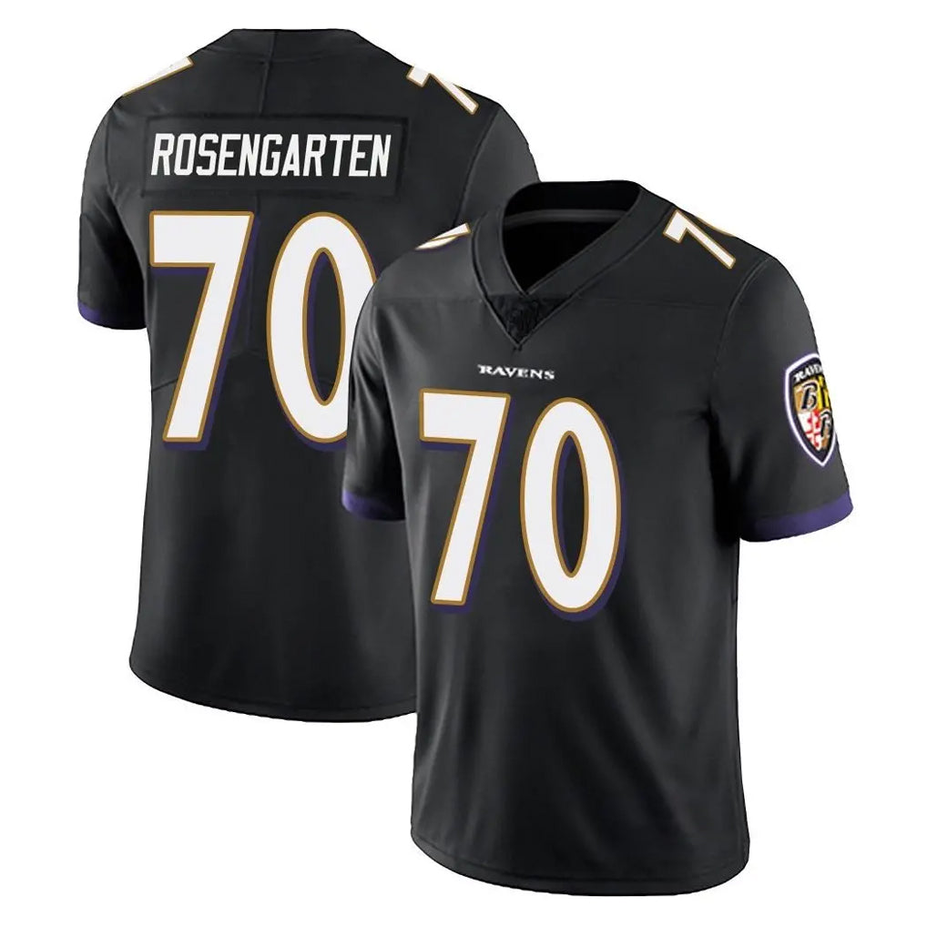 B.Ravens #70 Roger Rosengarten Player Black Vapor Untouchable Limited Home Game Kdoa Stitched Jerseys
