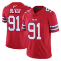 B.Bills #91 Ed Oliver Player Red Vapor Untouchable Limited Kdoa Stitched Jerseys