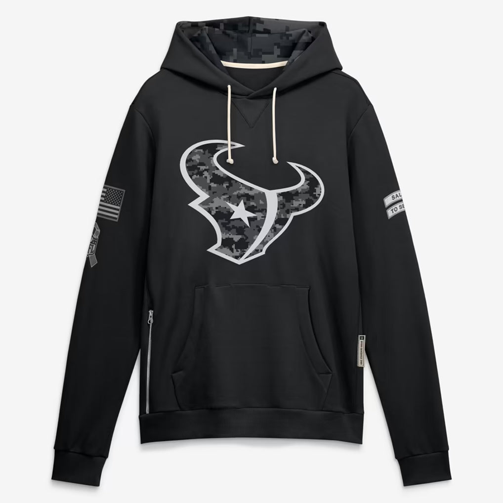 H.Texans 2026 Black Logo Pullover Hoodies Limited Game Kdoa Stitched Jerseys