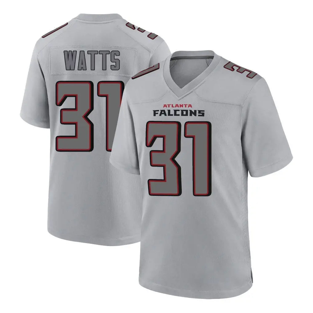 A.Falcons #31 Xavier Watts Player Gray Fashion Home Game Kdoa Stitched Jerseys