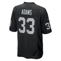 Kdoa LV.Raiders #33 Jamal Adams Black Team Game Jersey