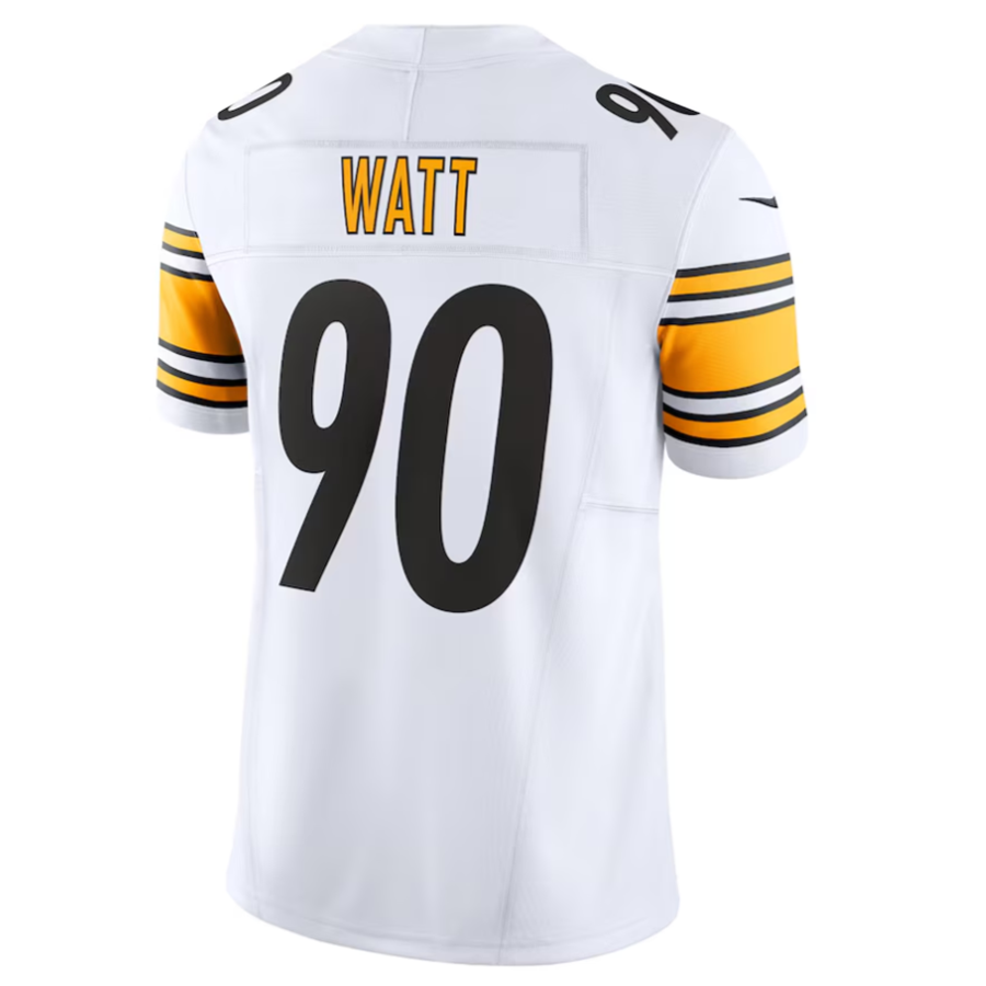 Kdoa #90 T.J. Watt Player P.Steelers White Vapor F.U.S.E. Limited Stitched Jersey