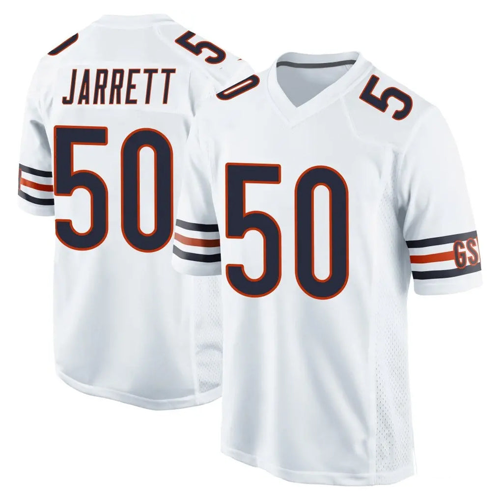 C.Bears #50 Grady Jarrett Player White Home Game Kdoa Stitched Jerseys