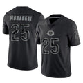 C.Bears #25 Kyle Monangai Player Black REFLECTIVE Limited Game Kdoa Stitched Jerseys