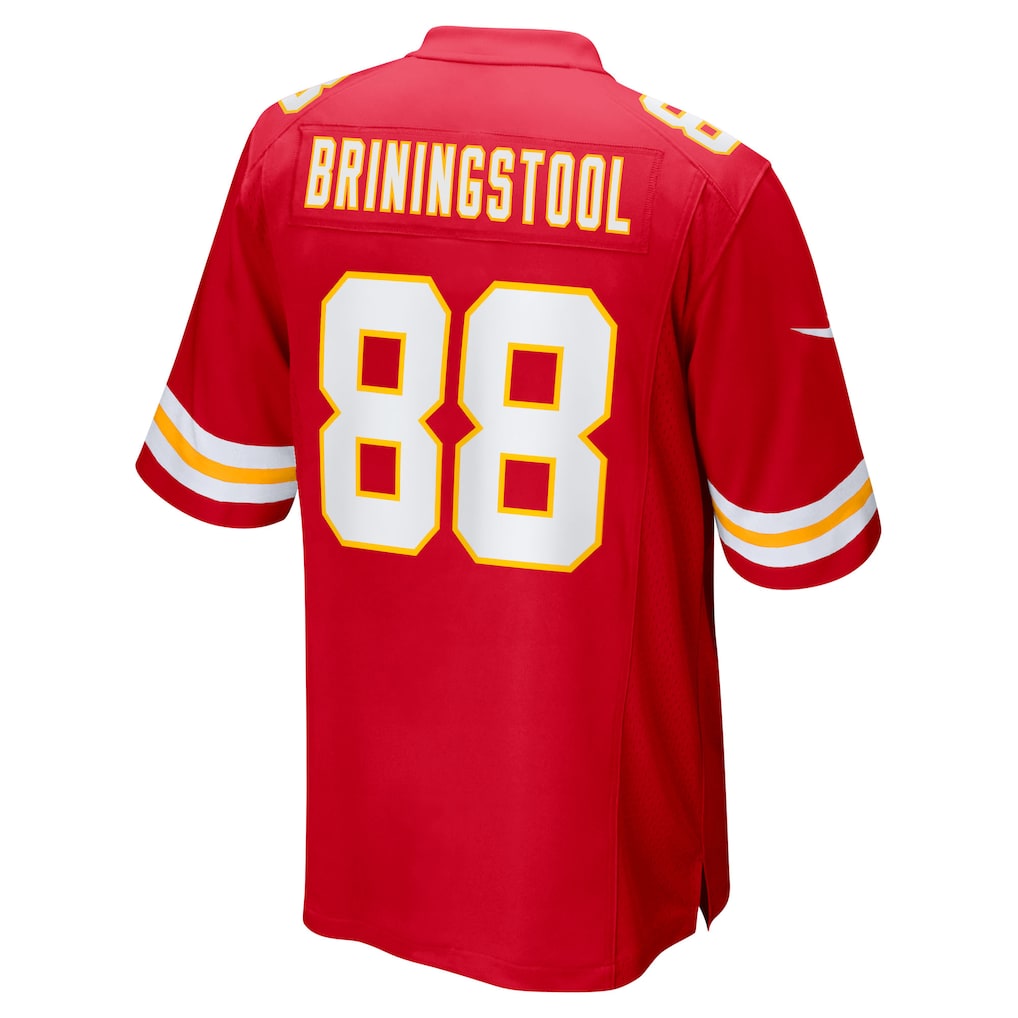 Kdoa KC.Chiefs #88 Jake Briningstool Red Team Game Jersey