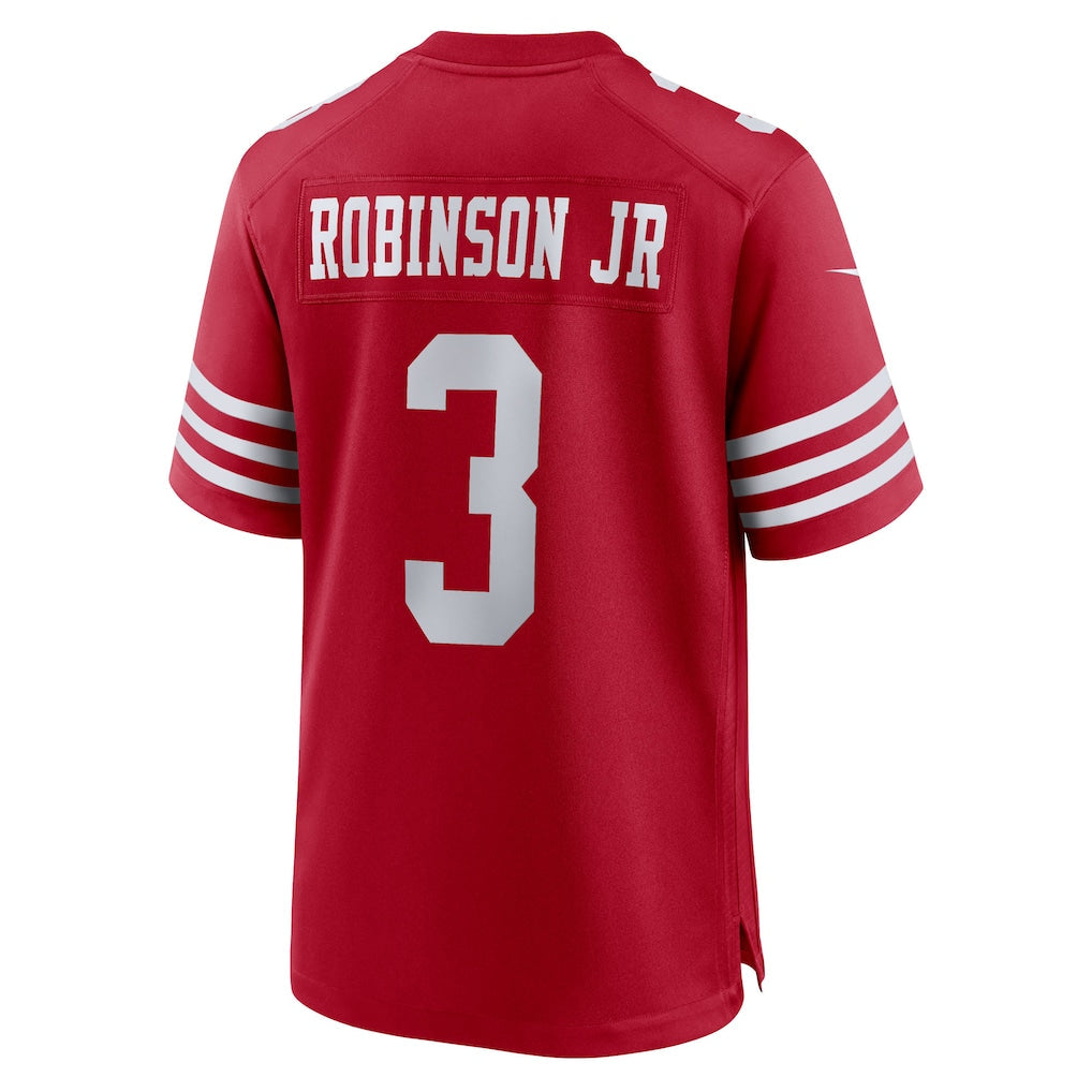 Kdoa SF.49ers #3 Brian Robinson Jr. Scarlet Team Game Jersey