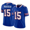 B.Bills #15 Greg Rousseau Player Royal Vapor F.U.S.E. Limited Home Game Kdoa Stitched Jerseys