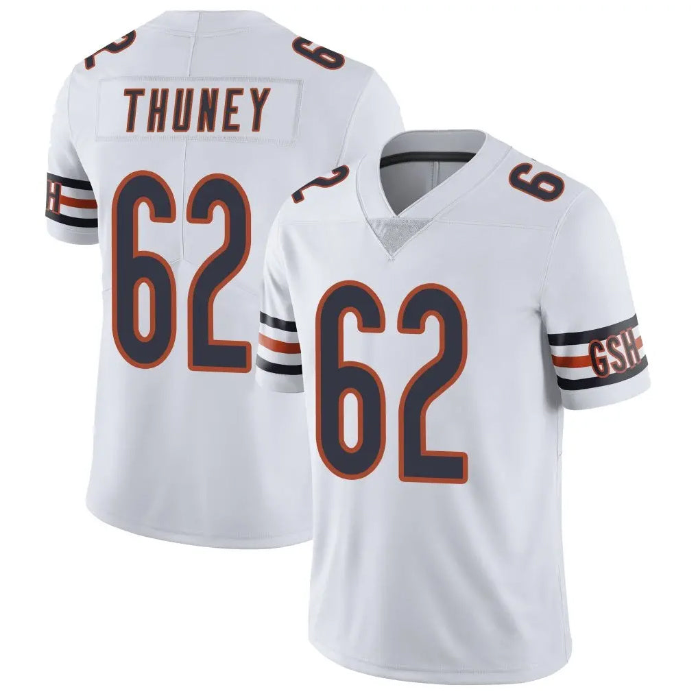 C.Bears #62 Joe Thuney Player White Vapor Untouchable Limited Home Game Kdoa Stitched Jerseys