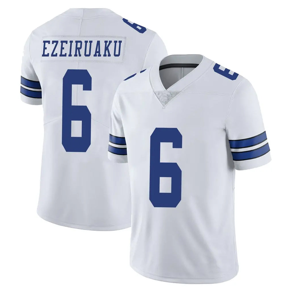 D.Cowboys #6 Donovan Ezeiruaku Player White Vapor Untouchable Limited Home Game Xdoa Stitched Jerseys