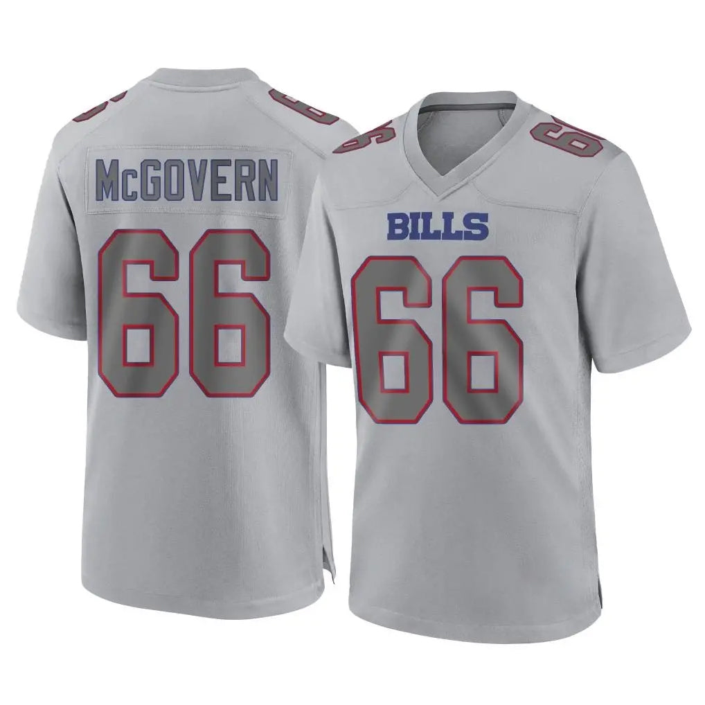 B.Bills #66 Connor McGovern Player Gray Home Game Kdoa Stitched Jerseys
