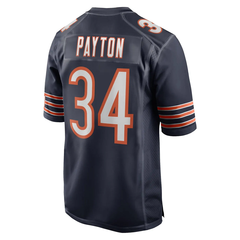 C.Bears #34 Walter Payton Player Navy Home Game Kdoa Stitched Jerseys