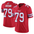 B.Bills #79 Spencer Brown Player Red Vapor Untouchable Limited Kdoa Stitched Jerseys