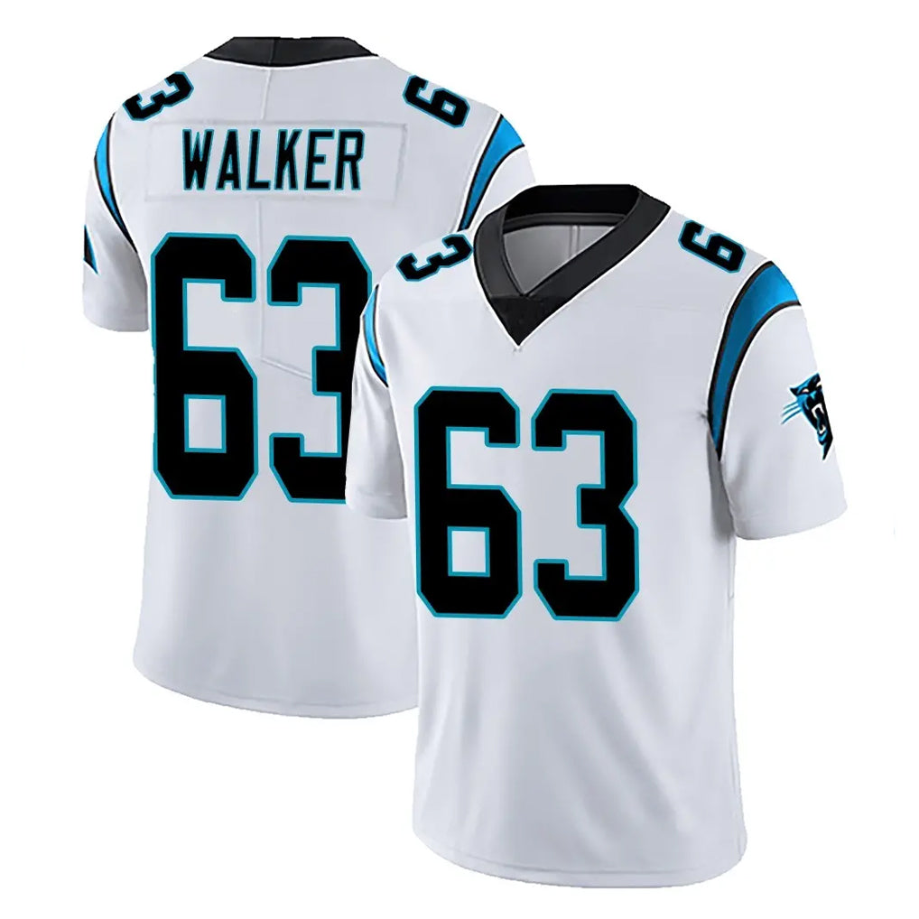 C.Panthers #63 Rasheed Walker Player White Vapor Untouchable Limited Game Kdoa Stitched Jerseys