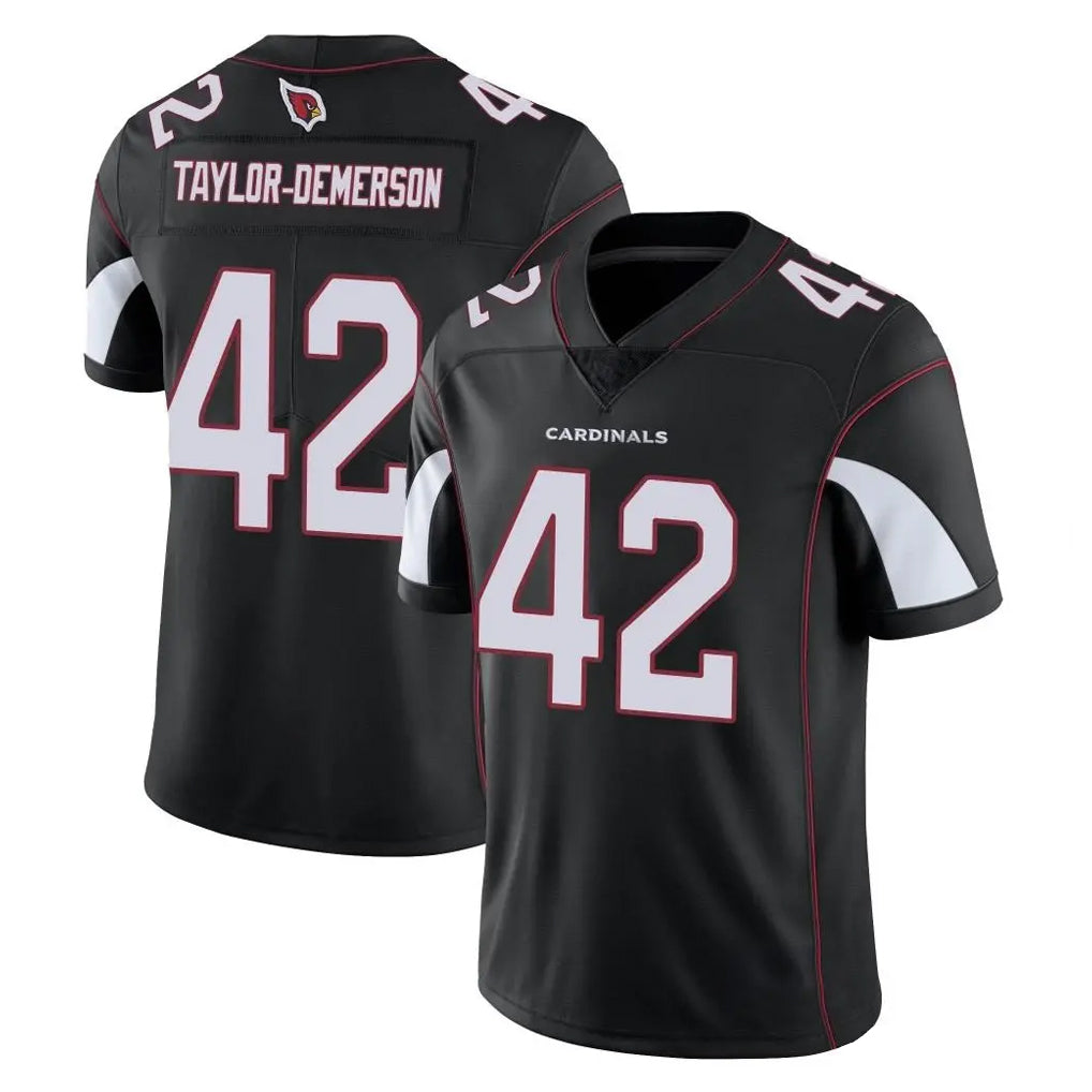 A.Cardinals #42 Dadrion Taylor-Demerson Player Black Vapor Limited Home Game Kdoa Stitched Jerseys